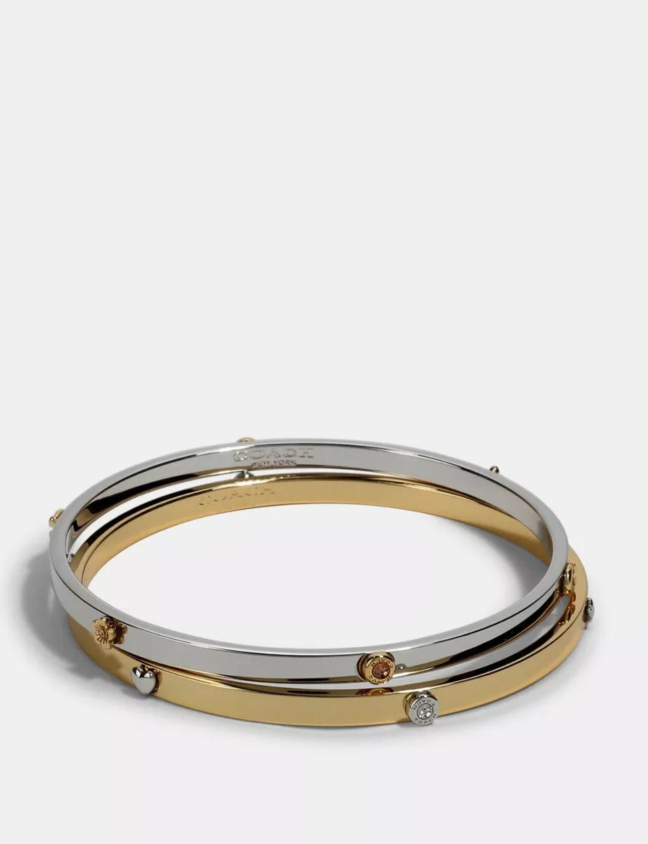 Coach Gold and Silver Bangle Set