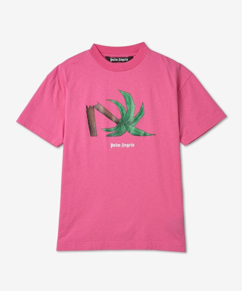 Palm Angels Pink Broken Palm Tee